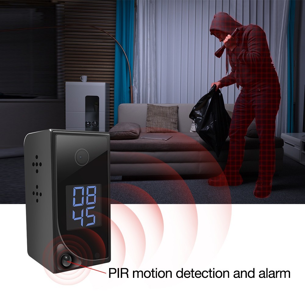 detector de movimento PIR de câmera escondida e notificação de alarme push