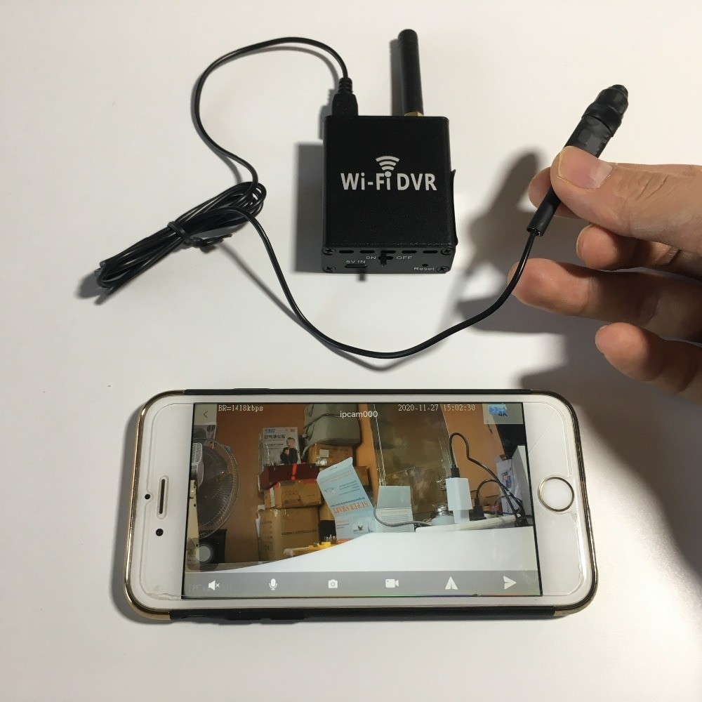Módulo espião WiFi P2P Monitoramento ao vivo - câmera pinhole