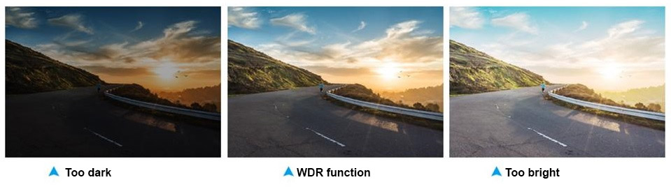 WDR - ampla faixa dinâmica - câmeras de carro