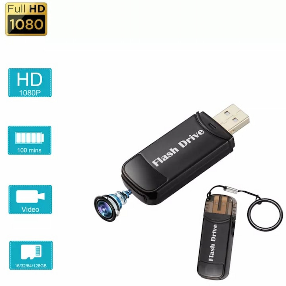 pen drive usb com câmera escondida espiã embutida