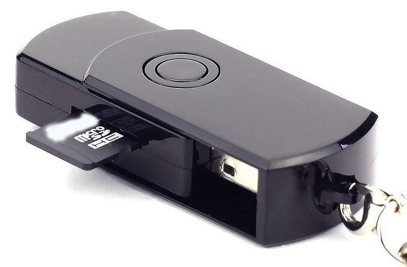Câmera espiã pen drive USB com microfone