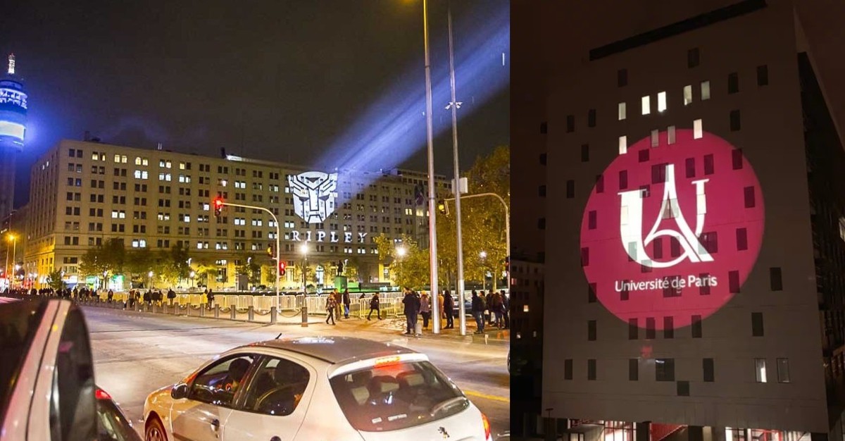 projetor de publicidade de luz led gobo