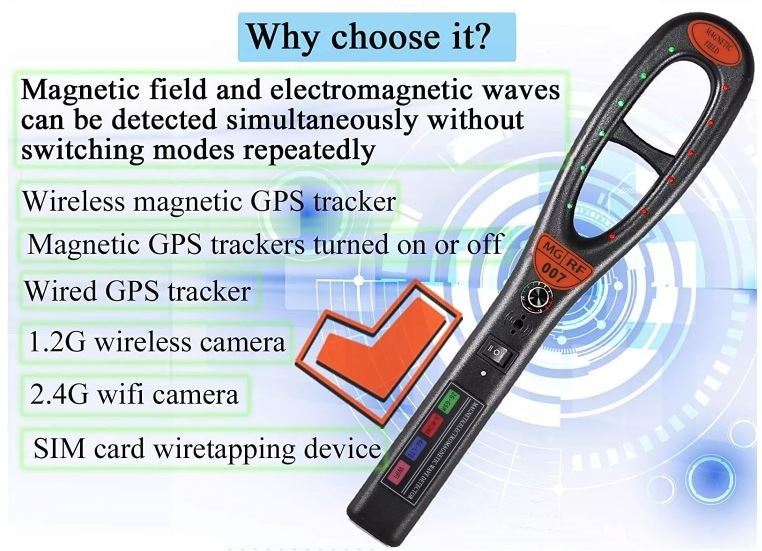 detector de câmera de bug magnético sem fio