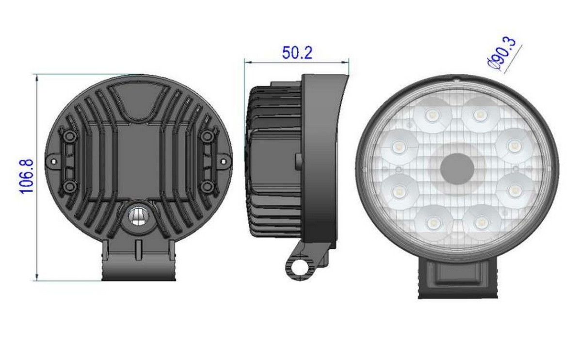 invertendo a câmera de trabalho e luz led