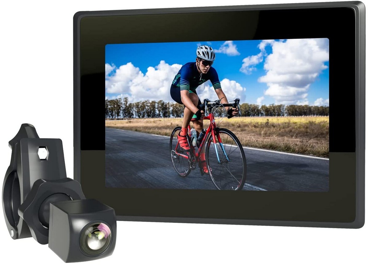 câmera de bicicleta + monitor
