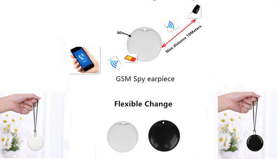 Receptor espião GSM gsm loop em chaveiro wifi cartão SIM