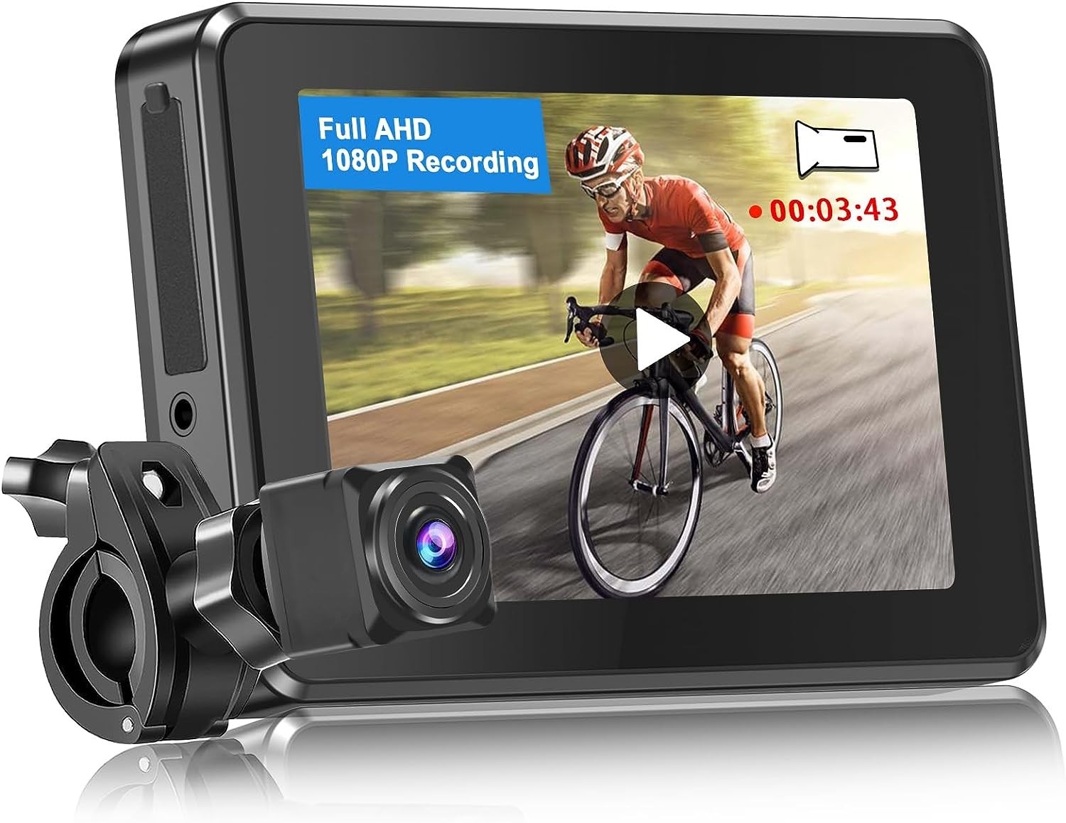 câmera com gravação - para moto ou bicicleta
