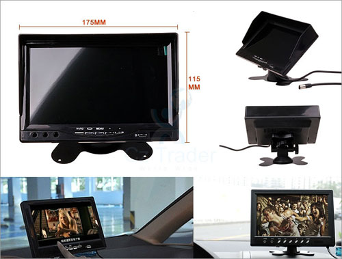 monitor digital com câmera de ré