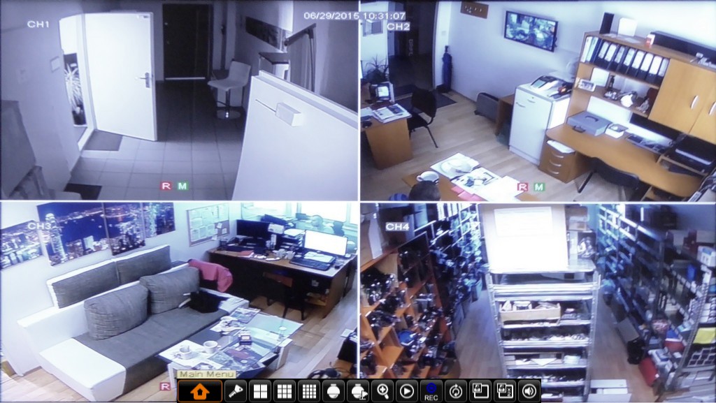 Configuração de QI DVR CCTV Live Record