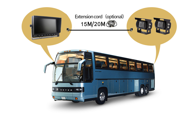 Conjunto de compartimento de câmera ahd para ônibus