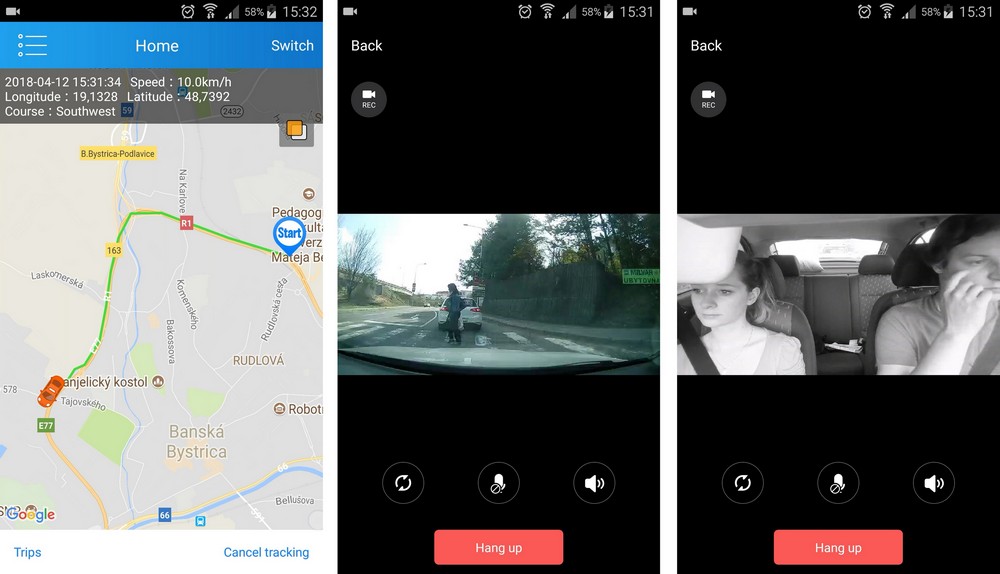 Câmera de carro 3g com GPS - rastreamento via aplicativo