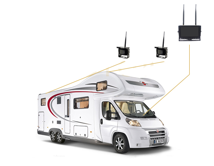 câmeras de kit de carro reverso wifi