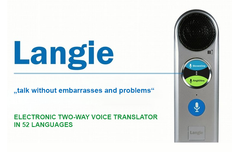 tradutor de voz eletrônico langie
