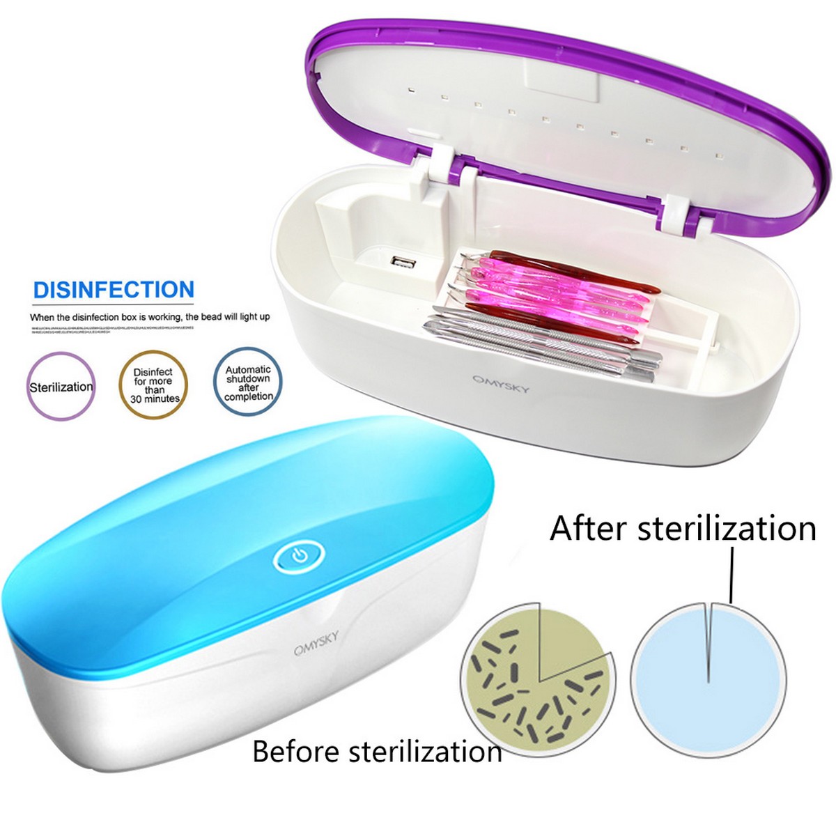 caixa de esterilização uv