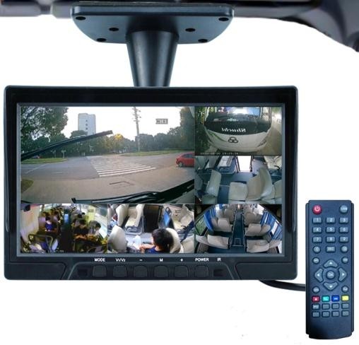 monitor de carro dvr com gps ao vivo + visualização de câmeras