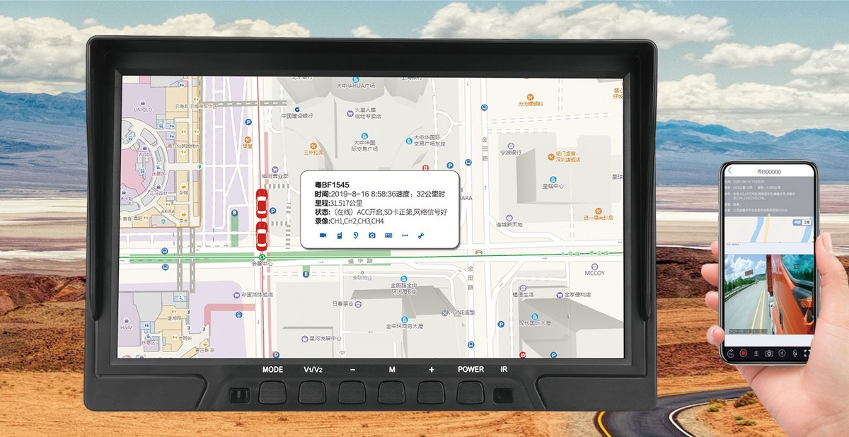 4g wifi monitor de carro gps