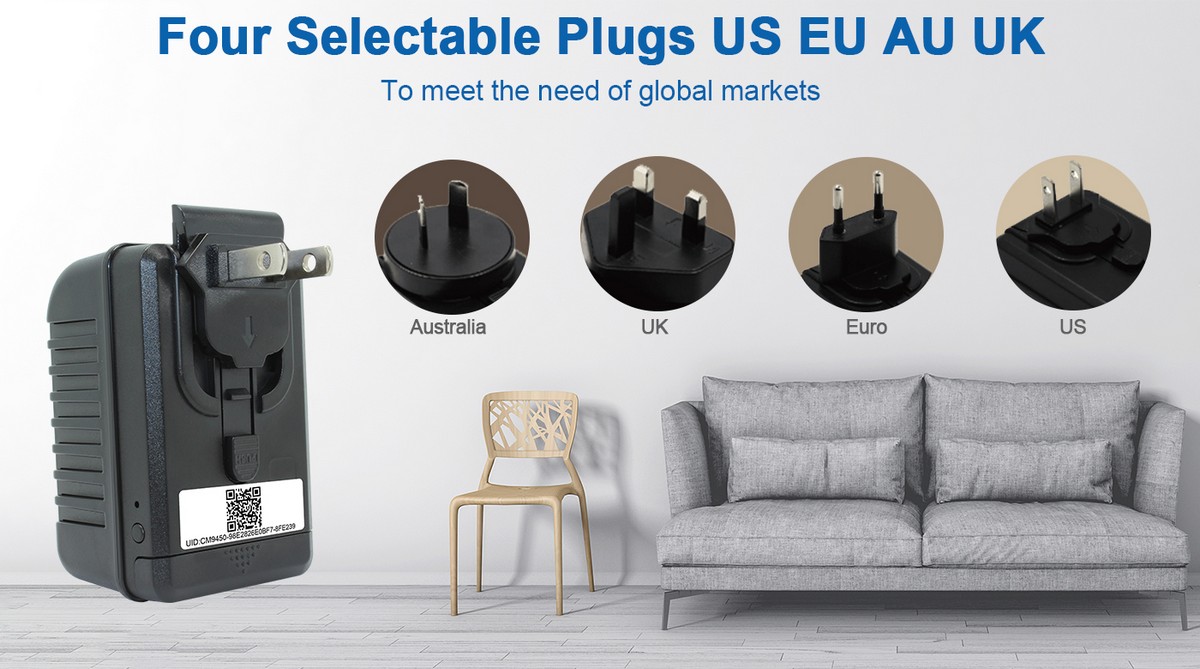 adaptador usb com câmera - US EU AU UK