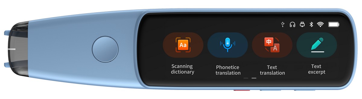 Tradutor de idiomas |112 Tradutor Multilíngue |Caneta de leitura de tela  sensível ao toque de 3 polegadas |Scanner de Caneta de Tradução |Dicionário