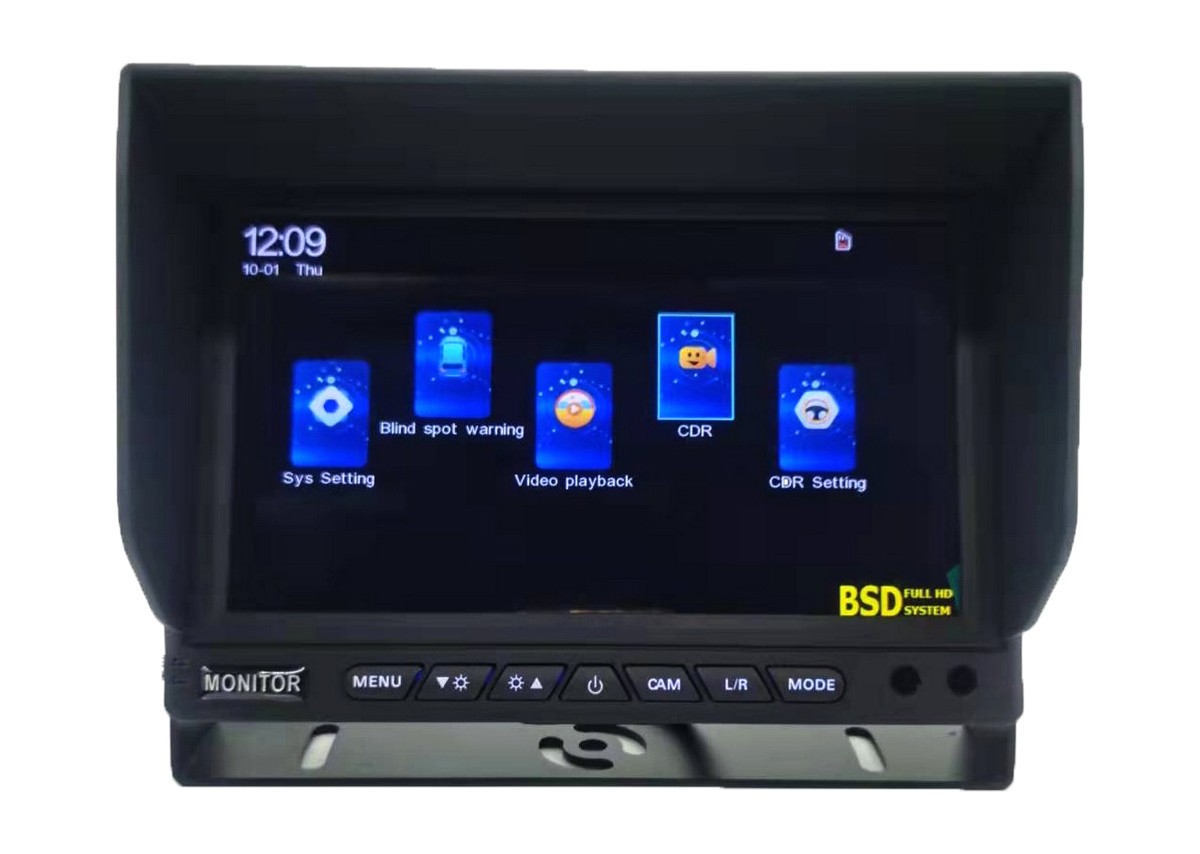 Monitor BSD para câmeras de estacionamento