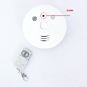 Câmera no detector de fumaça