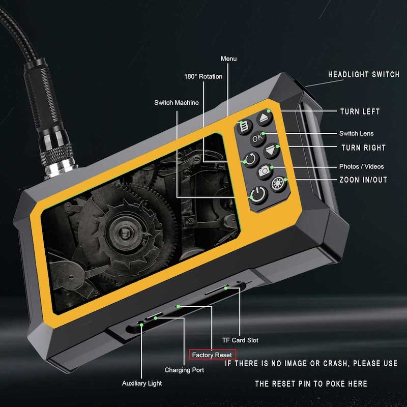 boroscópio câmera de inspeção