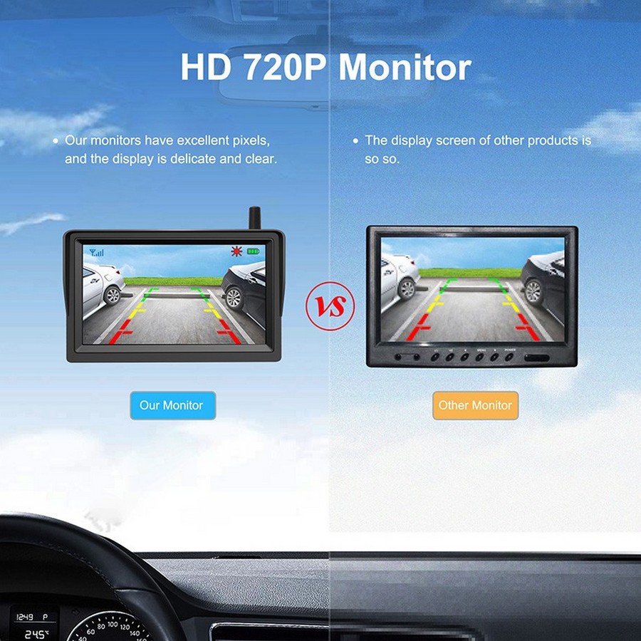 Monitor HD AHD de 5 polegadas